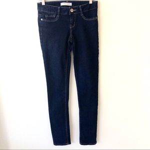 Dark wash skinny denim jeans